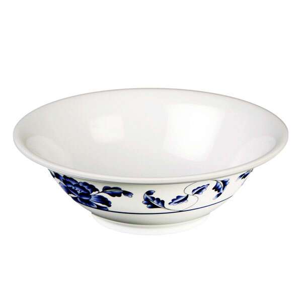 Thunder Group 5108TB 34 Oz 8 Inch Asian Lotus Melamine Round Deep Bowl, DZ