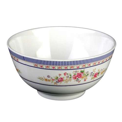 Thunder Group 5206AR 25 Oz 5.8 Inch Asian Rose Melamine Round Rice Bowl, DZ
