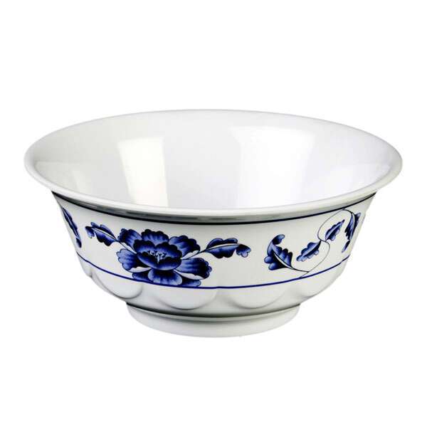 Thunder Group 5265TB 25 Oz 6.25 Inch Asian Lotus Melamine Round Scalloped Bowl, DZ