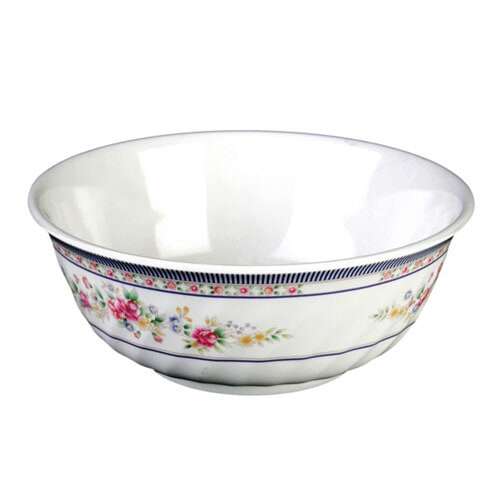 Thunder Group 5309AR 72 Oz 9 Inch Asian Rose Melamine Round Swirl Bowl, DZ