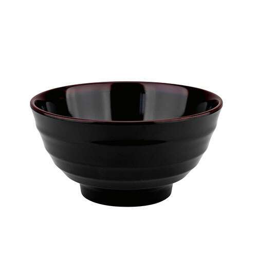 Thunder Group 5706TM 16 Oz 6 Inch Asian Tenmoku Round Melamine Soup Bowl, DZ
