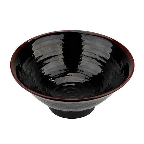 Thunder Group 5770TM 24 Oz 6.75 Inch Asian Tenmoku Round Melamine Soup Bowl, DZ