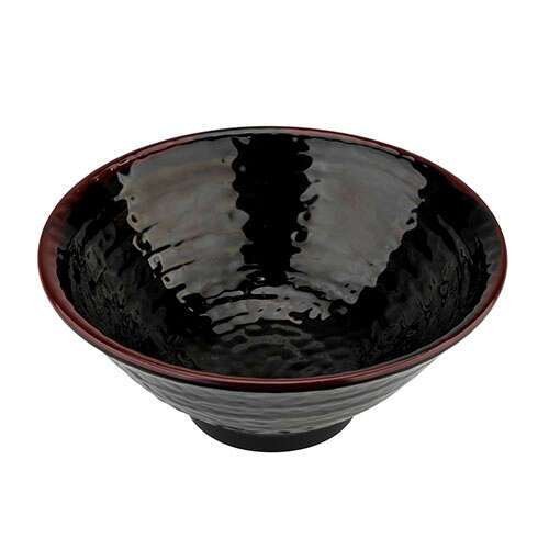 Thunder Group 5780TM 32 Oz 7.5 Inch Asian Tenmoku Round Melamine Soup Bowl, DZ