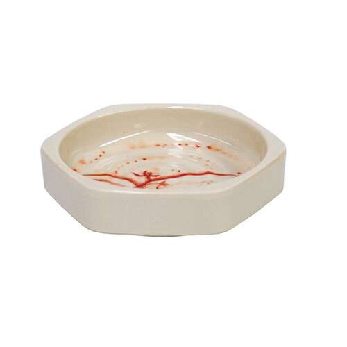 Thunder Group 6602DL 3 Oz 4 Inch Diameter Asian Gold Orchid Melamine Dish, DZ