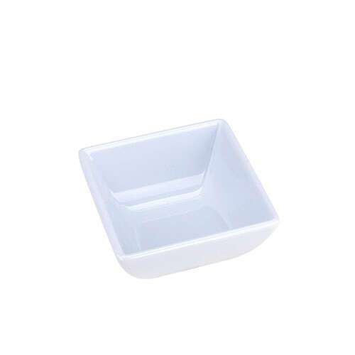 Thunder Group 69003WT 2.5 Oz 2.63 Inch Western Classic White Melamine Square Bowl, DZ
