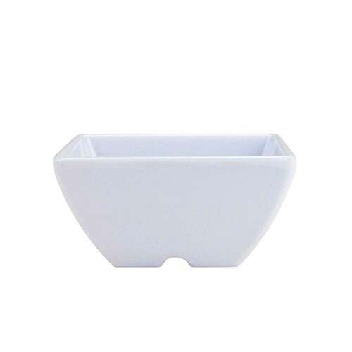 Thunder Group 69003WT 2.5 Oz 2.63 Inch Western Classic White Melamine Square Bowl, DZ