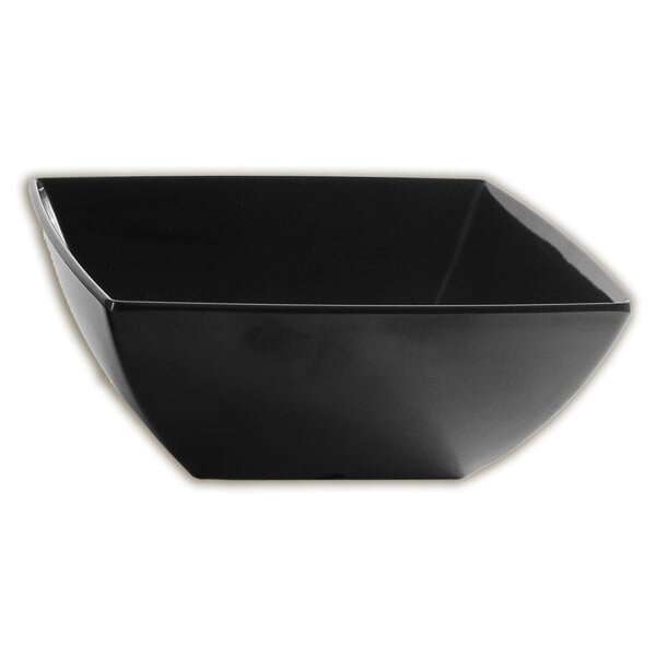 Thunder Group 69008BK 60 Oz 8 Inch Western Classic Black Melamine Square Bowl, DZ