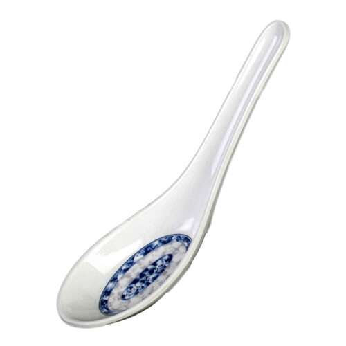 Thunder Group 7003DL.75 Oz 5.63 x 1.63 Inch Asian Blue Dragon Melamine Won Ton Soup Spoon, DZ