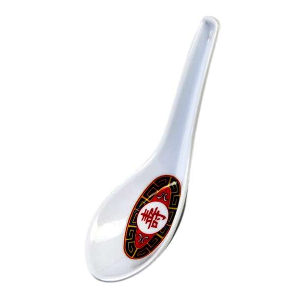 Thunder Group 7004TR.75 Oz 5.25 x 1.75 Inch Asian Longevity Melamine Spoon, DZ