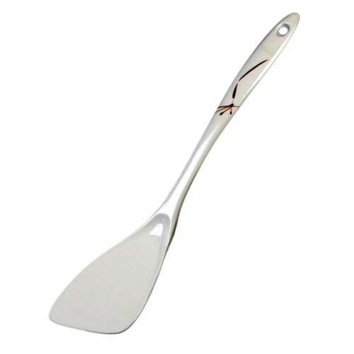 Thunder Group 7009BO 12.5x2.5-Inch Asian Melamine White Bamboo Spatula/Turner, DZ
