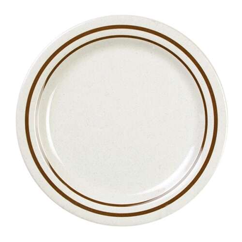 Thunder Group AD110AA 10 Inch Western Arcadia Round Melamine Beige Dinner Plate, DZ