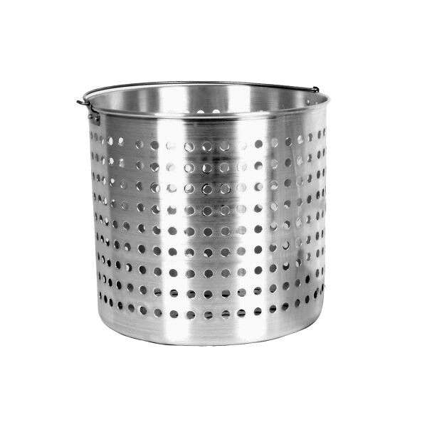 Thunder Group ALSKBK012, 100-Quart Aluminum Cylindrical Steamer Basket for ALSKSP011