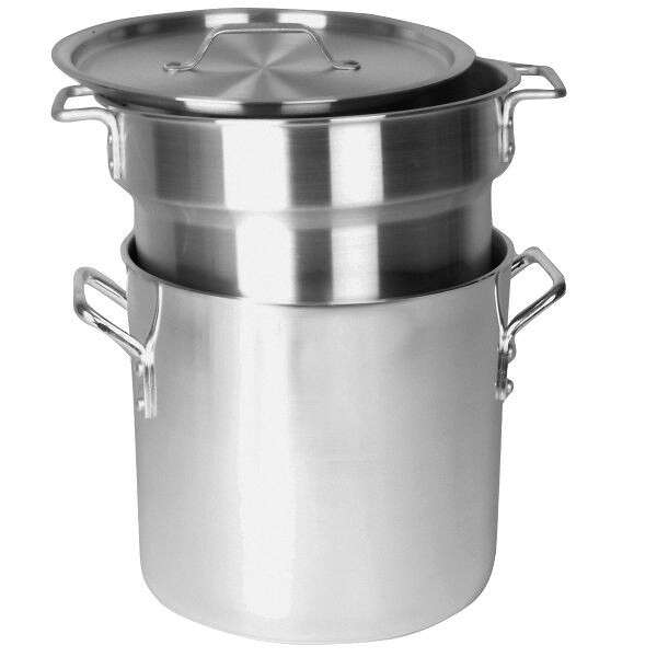 - ALSKDB003, 16-Quart Double Aluminum Boiler With Cover