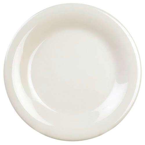 Thunder Group CR005V 5.5 Inch Western Ivory Wide Rim Melamine Plate, DZ