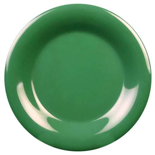 Thunder Group CR007GR 7.63 Inch Western Green Wide Rim Melamine Plate, DZ