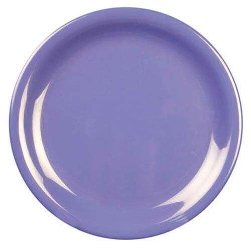 Thunder Group CR106BU 6.5 Inch Western Purple Narrow Rim Melamine Plate, DZ