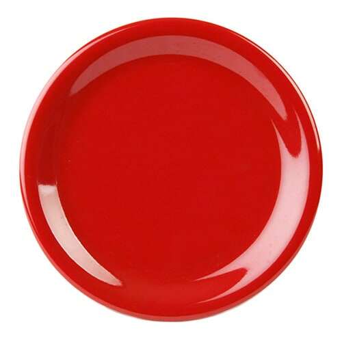 Thunder Group CR109PR 9 Inch Western Red Narrow Rim Melamine Plate, DZ