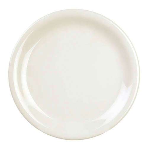 Thunder Group CR110V 10.5 Inch Western Ivory Narrow Rim Melamine Plate, DZ