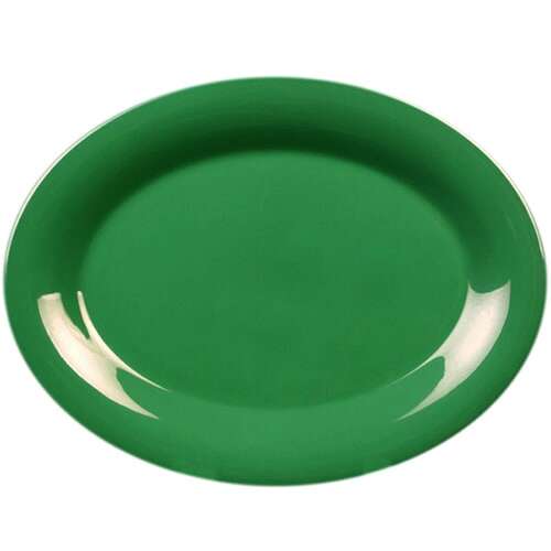 Thunder Group CR212GR 12 x 9 Inch Western Green Melamine Platter, DZ