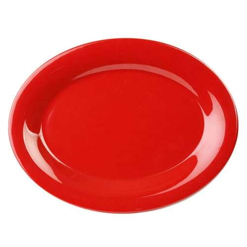 Thunder Group CR213PR 13.5 x 10.5 Inch Western Red Melamine Platter, DZ