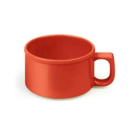 Thunder Group CR9016PR 10 Oz 4 Inch Western Red Melamine Soup Mug, DZ