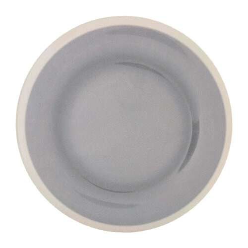 Thunder Group DM010H 10.5 Inch Western Graham Gray Melamine Round Wide Rim Plate, DZ