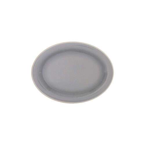 Thunder Group DM212H 12 x 9 Inch Western Graham Gray Melamine Oval Platter, DZ