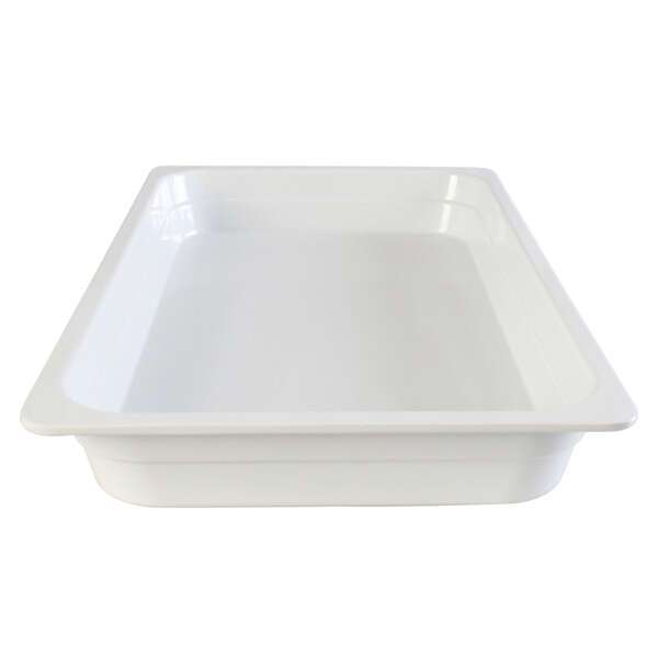 Thunder Group GN1002W, Full Size 2 1/2-Inch Deep Melamine Anti-Jam Pan, White