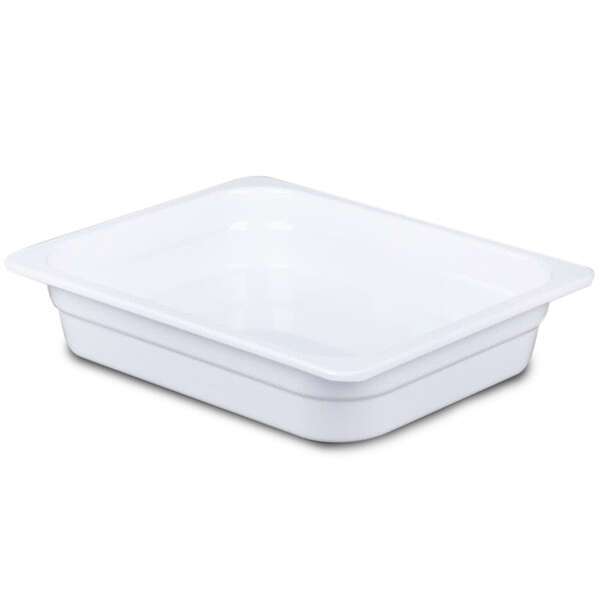 Thunder Group GN1121W, Half Size 1 1/2-Inch Deep Melamine Anti-Jam Food Pan, White