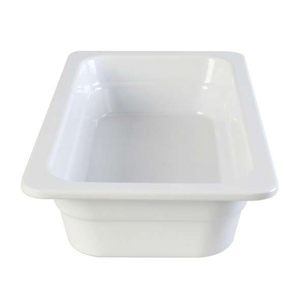Thunder Group GN1132W, 1/3 Size 2 1/2-Inch Deep Melamine Anti-Jam Food Pan, White
