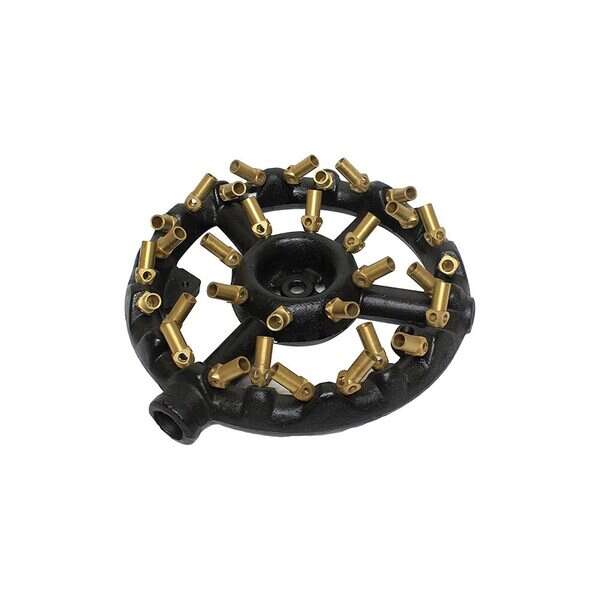 Thunder Group IRBR004N, Cast Iron Base with Copper Nozzle Duck Burner, 18 Nozzles, Natural Gas, 125,000 BTU, EA