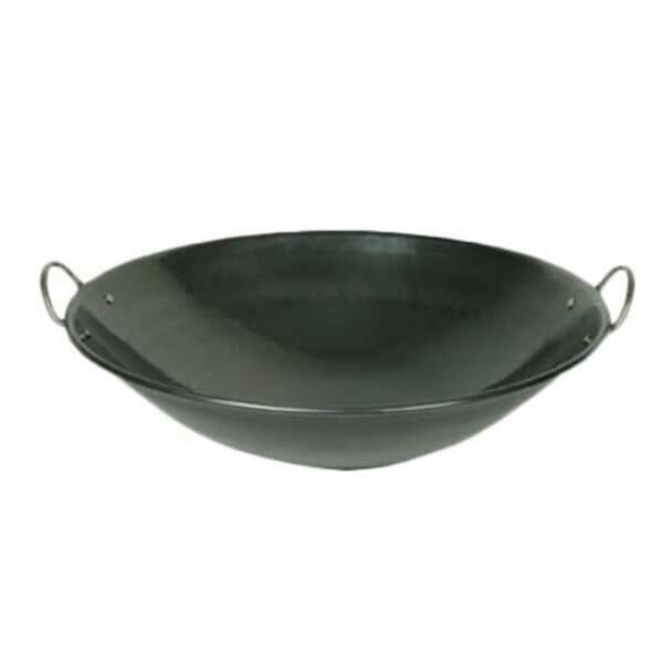 - IRWC001, 19x5.375-inch Steel Curved Rim Wok with 2-inch Handle, EA