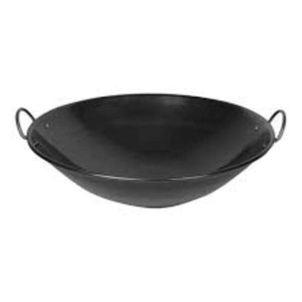 - IRWC003, 24x7.25-inch Steel Curved Rim Wok with 2-inch Handle, EA
