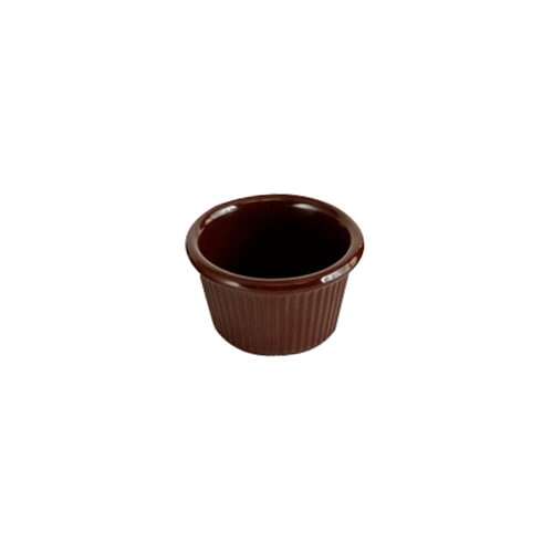 Thunder Group ML507C1 1.5 Oz 2.5 Inch Fluted Melamine Round Chocolate Ramekin, DZ