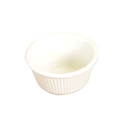 Thunder Group ML531B1 3 Oz 3.12 Inch Fluted Melamine Round Bone Ramekin, DZ