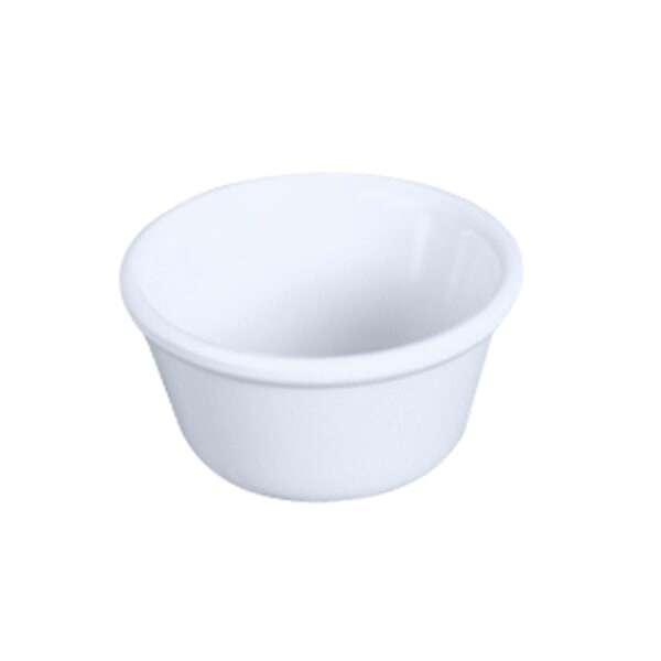 Thunder Group ML539W1 6 Oz 3.8 Inch Smooth Melamine Round White Ramekin, DZ