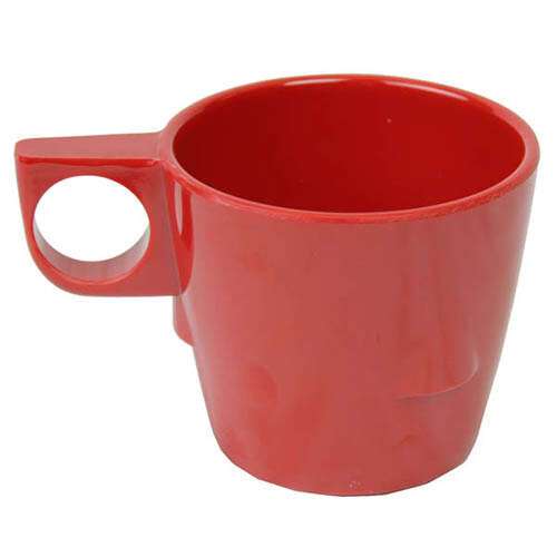 Thunder Group ML9011PR 7 Oz 3.25 Inch Western Red Melamine Stacking Mug, DZ