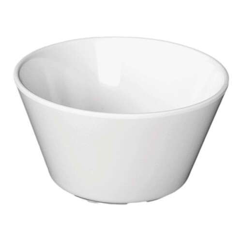 - NS302W 8 Oz 3.8 Inch Western Nustone White Melamine Round Bouillon Cup, DZ