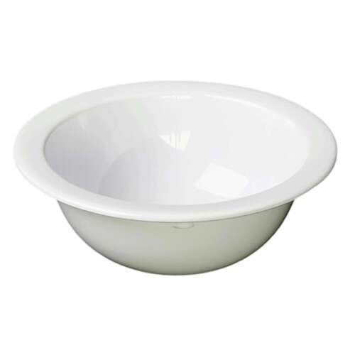 - NS304W 5 Oz 4.75 Inch Western Nustone White Melamine Round Fruit Bowl, DZ