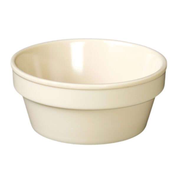 Thunder Group NS502T 2.5 Oz 2.8 Inch Western Nustone Tan Melamine Round Beige Sauce Cup / Ramekin, DZ