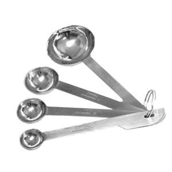 - OW356, Stainless Steel Measuring Spoon Set (1/4, 1/2, 1 TSP, 1 TВЅP)