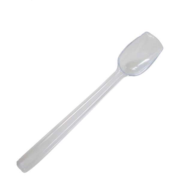 - PLВЅ010CL, 10-Inch Polycarbonate Solid Buffet Spoon, Clear, 12/Pack