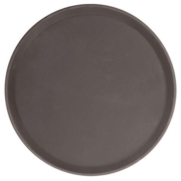 - PLFT1400BR, 14-Inch Fiberglass Round Tray, Brown
