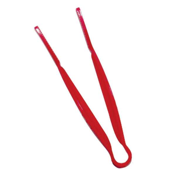 - PLFTG012RD, 12-Inch 1-Piece Polycarbonate Pom Tong, Flat Grip, Red