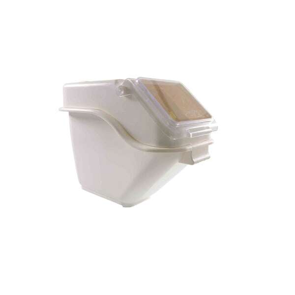 Thunder Group PLIB005S, 11.4x23.4-Inch 5 Gal Polypropylene Shelf Ingredient Bin, White