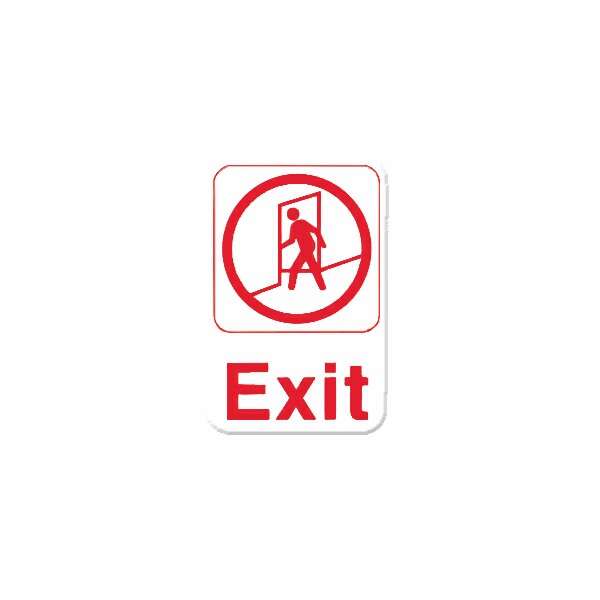 - PLIS6907RK, 6x9-inch 'Exit' Information Sign