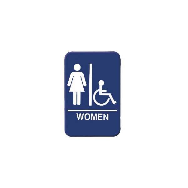 - PLIS6909BK, 6x9-inch 'Women' Information Sign