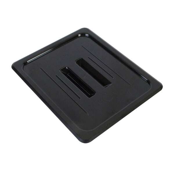 - PLPA7120CBK, Polycarbonate Half Size Solid Cover For Food Pan, Black