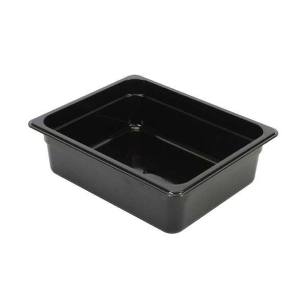 - PLPA8124BK, Half Size 4-Inch Deep Black Polycarbonate Food Pan