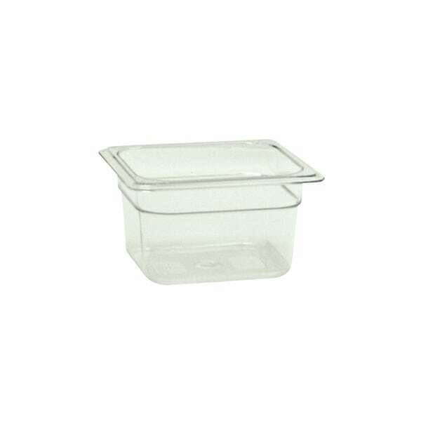 Thunder Group PLPA8164, Sixth Size 4-Inch Deep Polycarbonate Food Pan